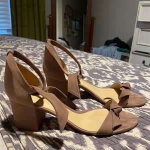 Alexandre Birman Clarita Ankle Tie Sandals- color Cameo, EU 39.5 US9